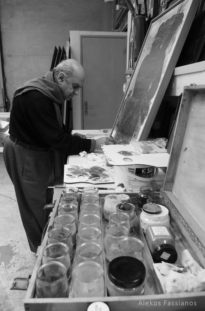 Portrait d'Alekos-Fassianos par Piotr Dzumala